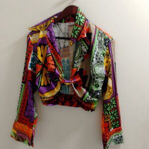 "Zara", Ladies, Long Sleeved Knotted Top